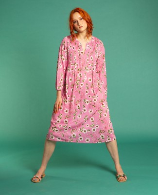 LONG CAPI DRESS - Blossom Pink - CAPIL 059