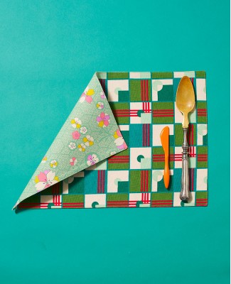 TABLE MAT - Aberdeen Emeraude / Kobe Green - MAT 003