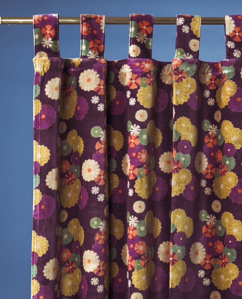 VELOURS CURTAIN  - Mellow Fig - RIDV 175