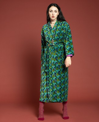 VELVET DRESSING GOWN -...