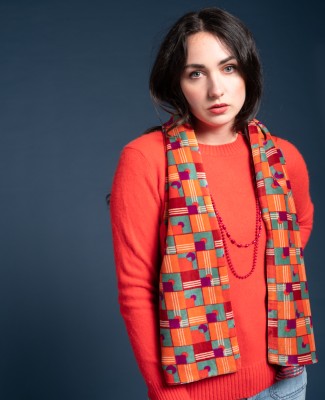 TWO-SIDED SCARVES - Aberdeen Red Brick - SCA 027