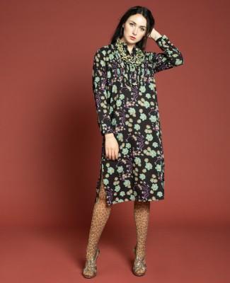 SUZELLE DRESS (Size 2) - Blossom Black - SUZ 008