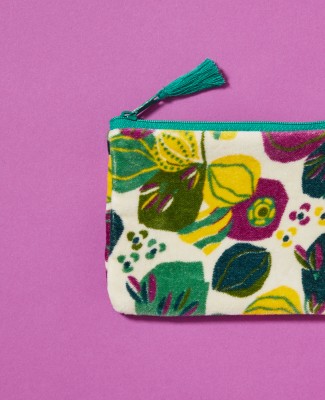 ZIPPERED POUCH AVION - Bloom Sand (S) - AVIS 084