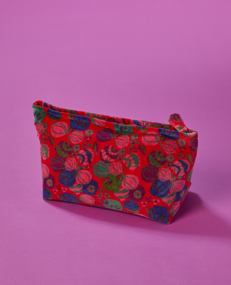 WASHBAG AIRPORT XL - Velours Bloom Red - AIR 101