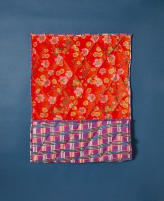 SMALL QUILTED RUG - Velvet Blossom Orange - PET 002