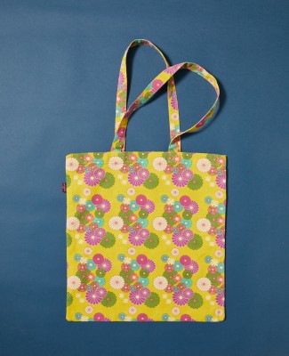 BIG TOTE BAG - Mellow Gold (lining blossom purple) - BIGTOTE 009