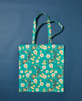GRAND TOTE BAG - Blossom Blue (lining mellow gold) - BIGTOTE 010