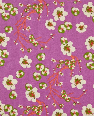 GRAND TOTE BAG - Blossom Purple (lining bloom orange) - BIGTOTE 011