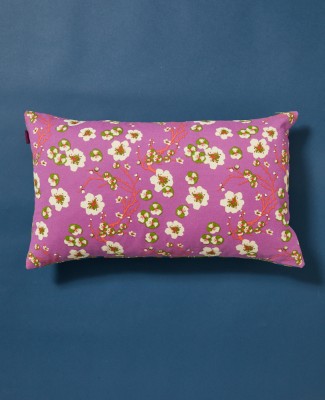 CUSHION RECT. - Bi-face Margate Green / Blossom Purple - COU S 004