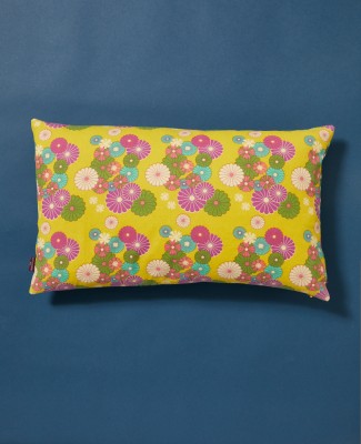 CUSHION RECT. - Bi-face Mellow Gold / Ziggy Green - COU S 005