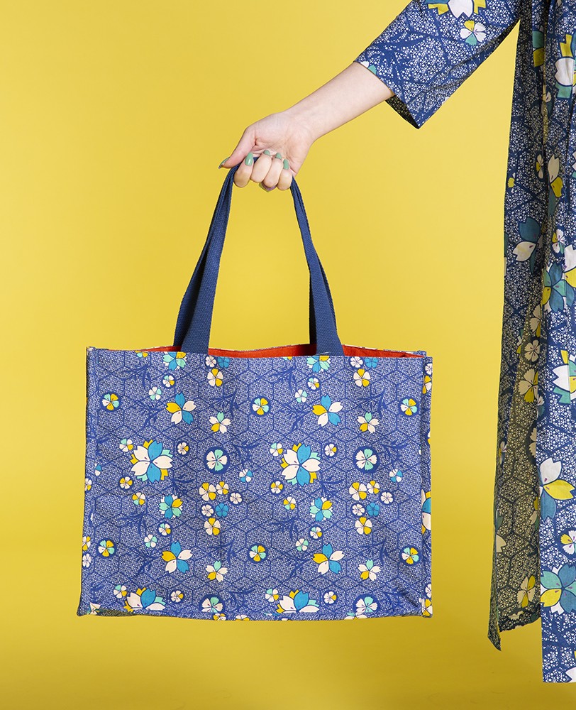 BIG SHOPPING BAG - Kobe Blue - PALMA 005