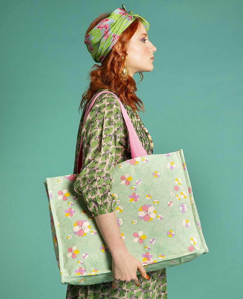 BIG SHOPPING BAG - Kobe Green - PALMA 007