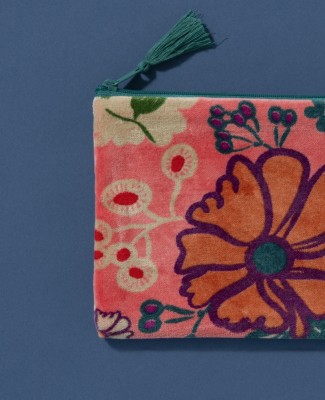 TROUSSE AVION - Velours Cosmos Coral - AVIL 102