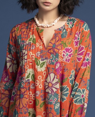 ROBE CAPI LONGUE - Cosmos Coral - CAPIL 070