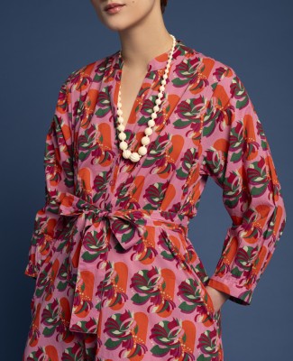 ROBE AVA (Taille Unique) - Split Pink Orange - AVA 002