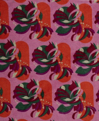 TROUSSE AVION - Velours Split Pink Orange - AVIL 098